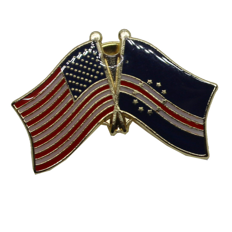 USA/Cabo Verde Double Flag Pin